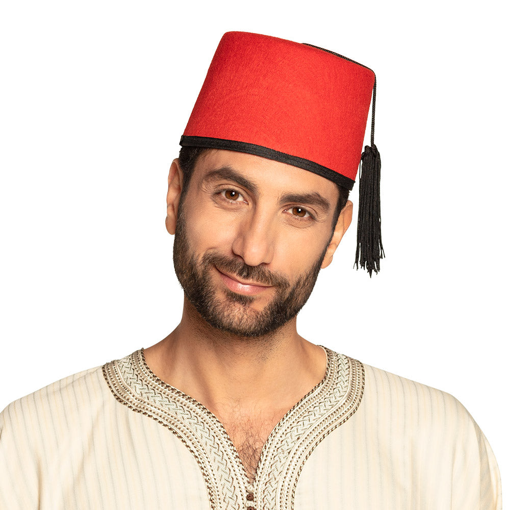 das-kost-mland-accessoires-hut-fez-fadime-rot-mit-zierquaste image 1