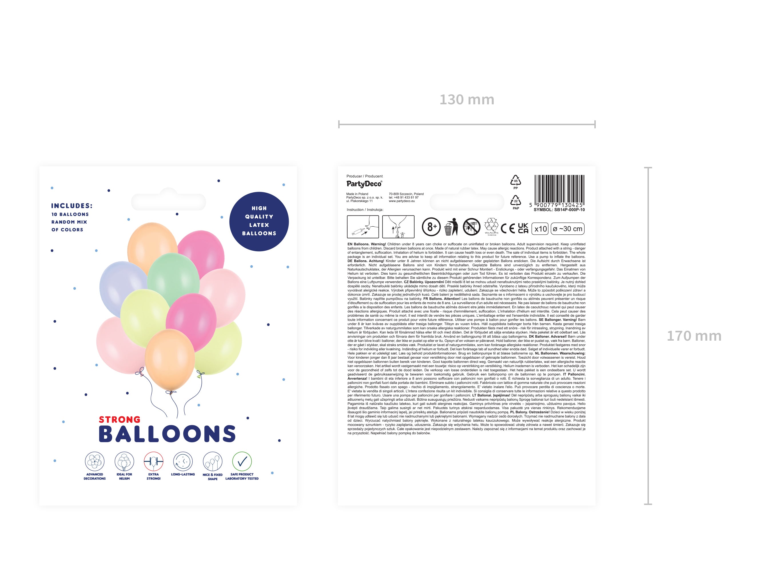 das-kost-mland-dekorationen-luftballon-uni-pastell-30-cm-10-st-bunt image 2