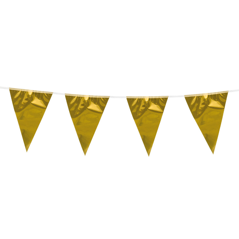 das-kost-mland-wimpelkette-metallic-gold-10m-girlande-pe image 1