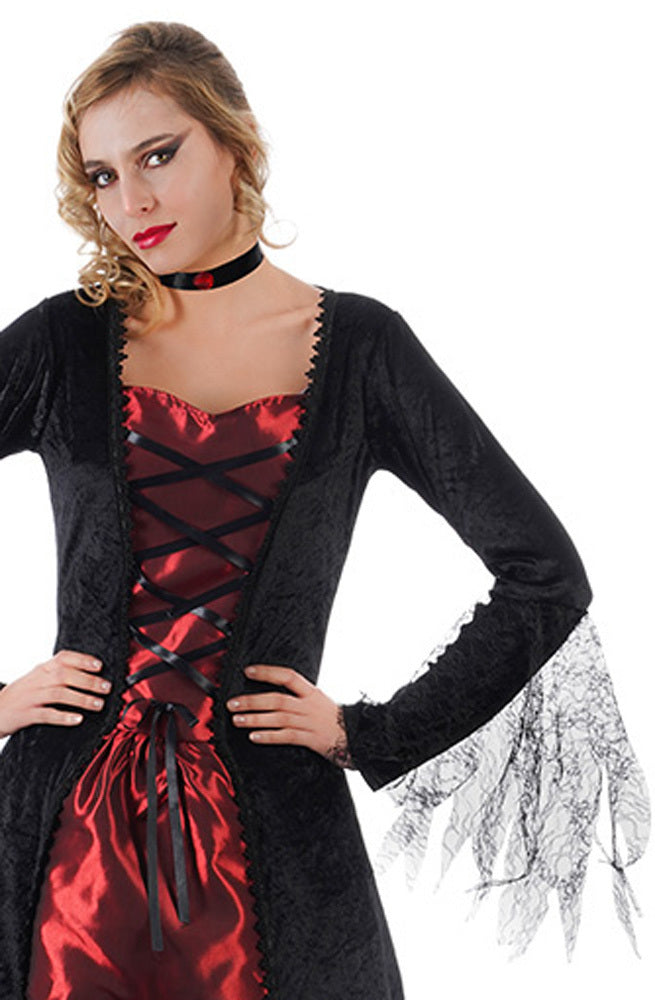 deluxe-vampir-kost-m-selina-damen-schwarz-rot-m image 2