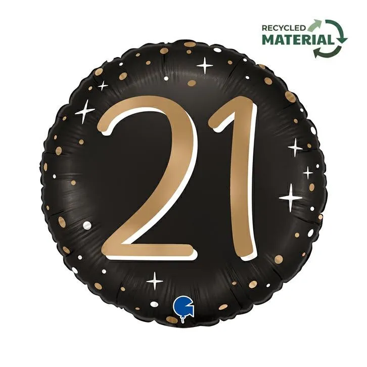 das-kost-mland-dekorationen-folienballon-46cm-sparkling-black-21 image 1