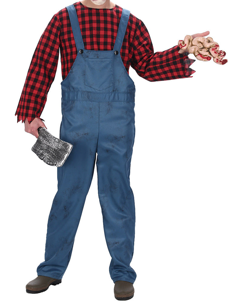 das-kost-mland-herren-horror-hase-lumberjack-kost-m-blau-rot-l image 2