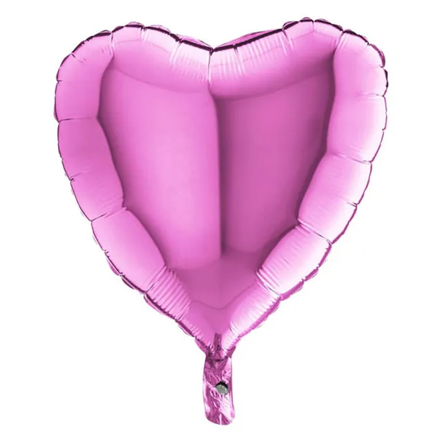 das-kost-mland-herz-folienballon-46cm-fuchsia-18-zoll-uni image 1