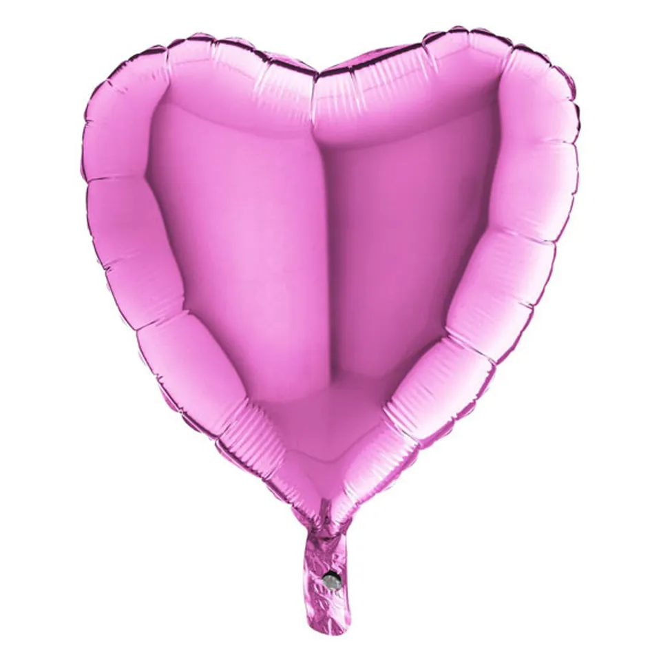 das-kost-mland-herz-folienballon-46cm-fuchsia-18-zoll-uni image 1