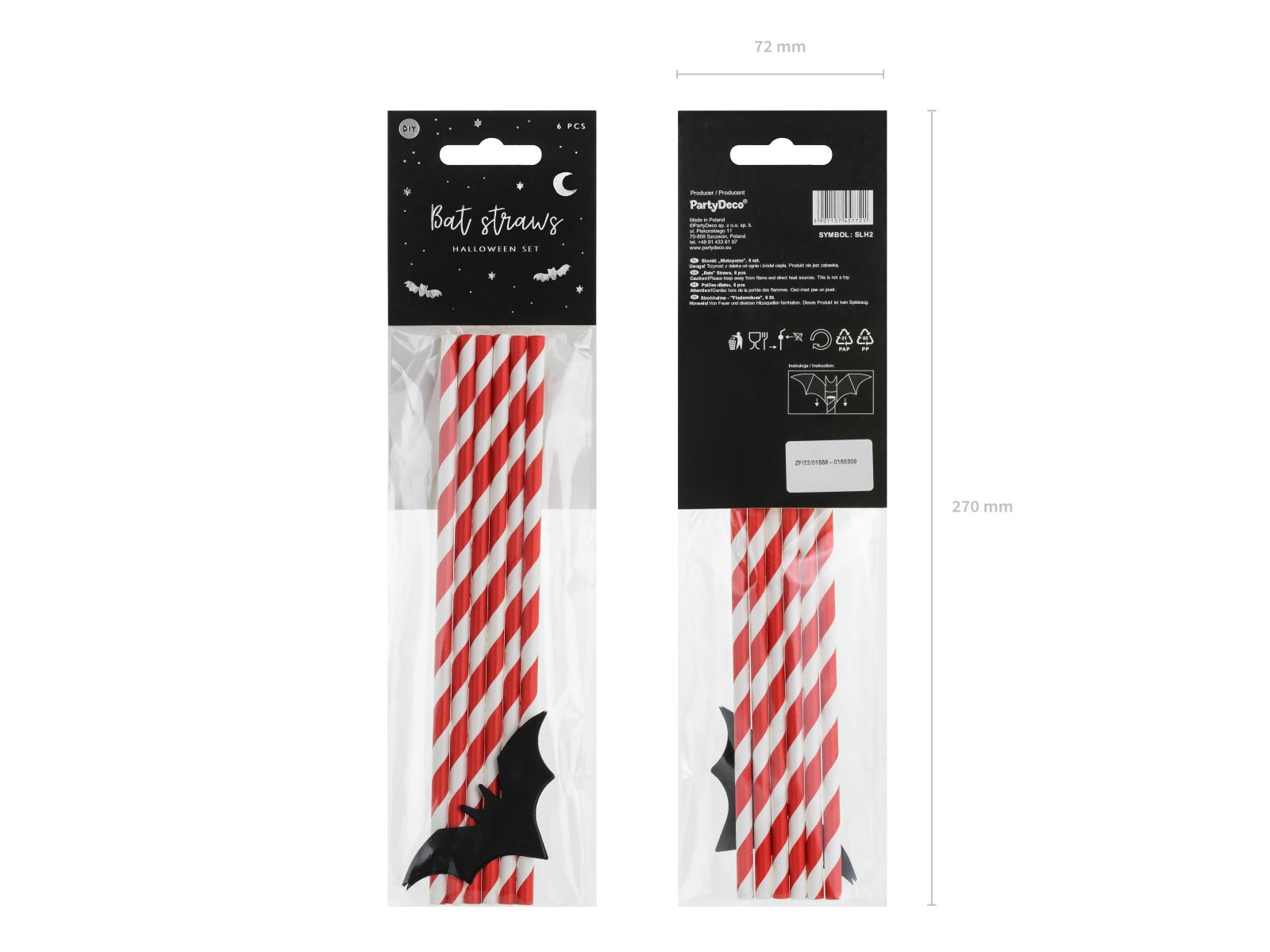 das-kost-mland-dekorationen-papierstrohhalme-flederm-use-19-5-cm image 2
