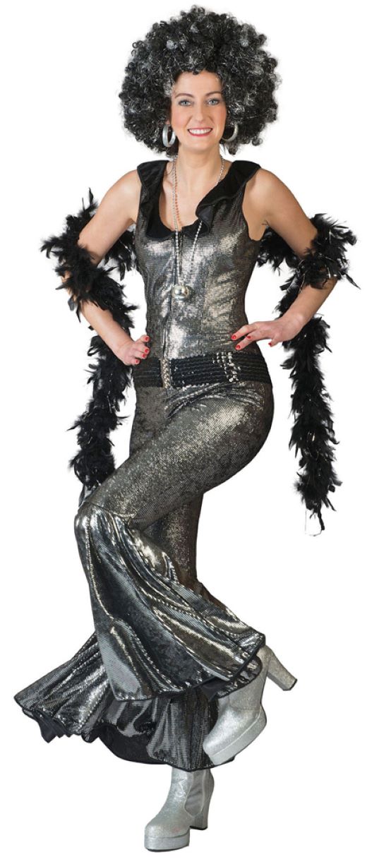das-kost-mland-damen-disco-doll-overall-schwarz-silber image 1
