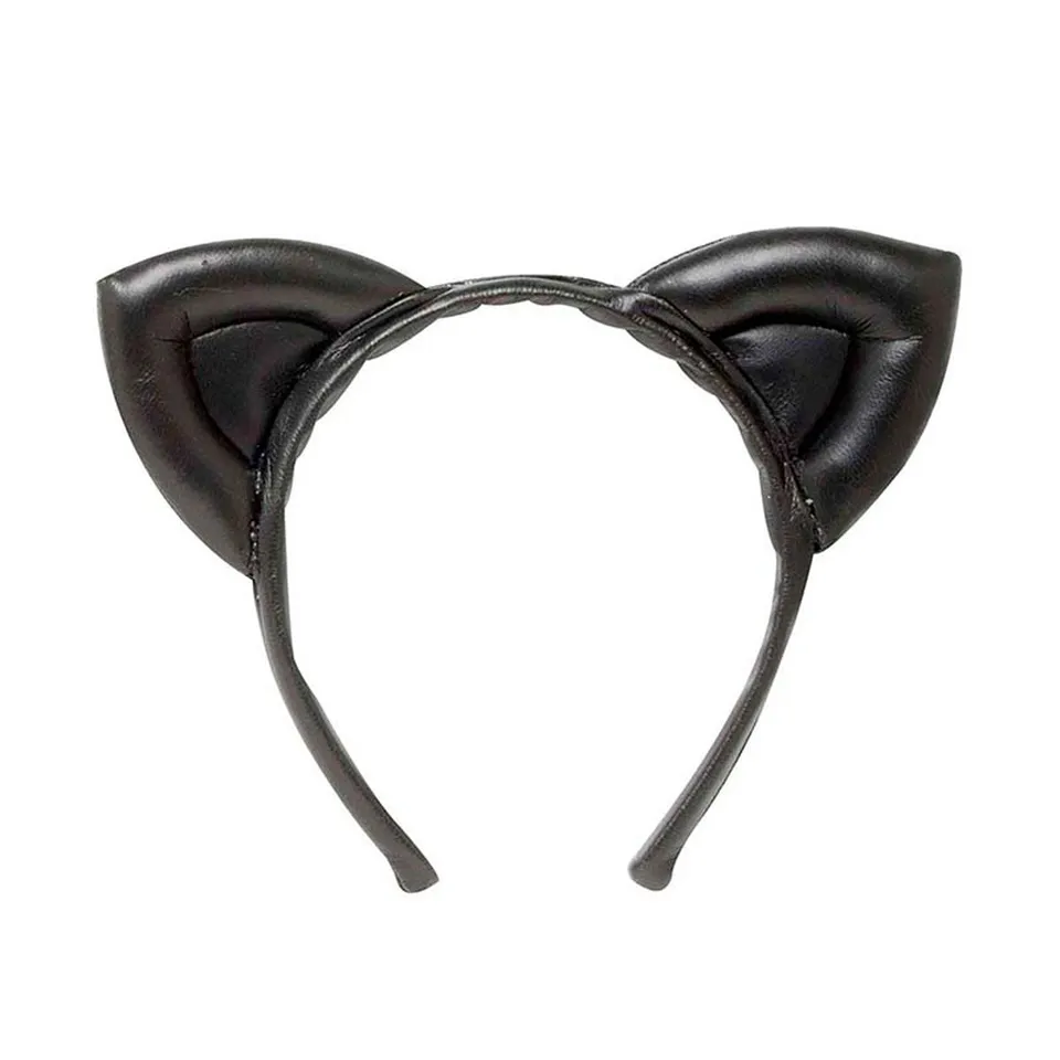 das-kost-mland-katzenohren-haarreif-lederlook-schwarz-accessoire image 1