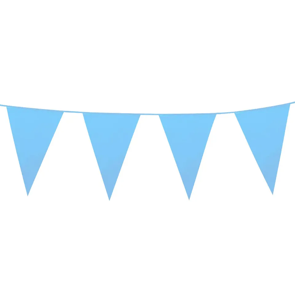das-kost-mland-dekorationen-wimpelkette-hellblau-10m-pe image 1