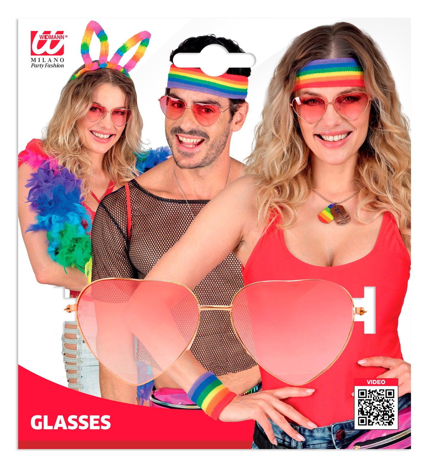 das-kost-mland-accessoires-herzbrille-gold-rot-mit-farbigen-gl-sern image 2