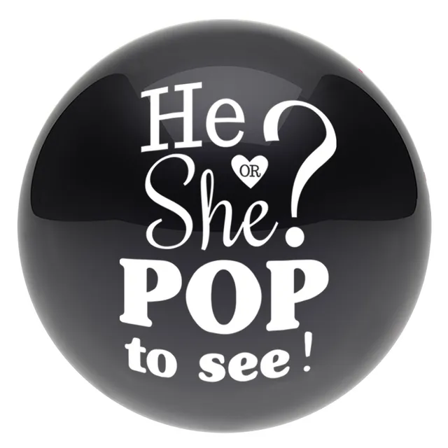 the-big-reveal-konfetti-luftballon-schwarz-61-cm-gender image 1
