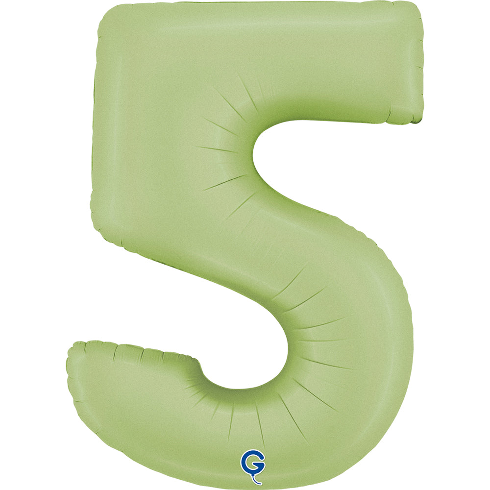 das-kost-mland-riesenzahl-folienballon-102cm-satin-olive image 7