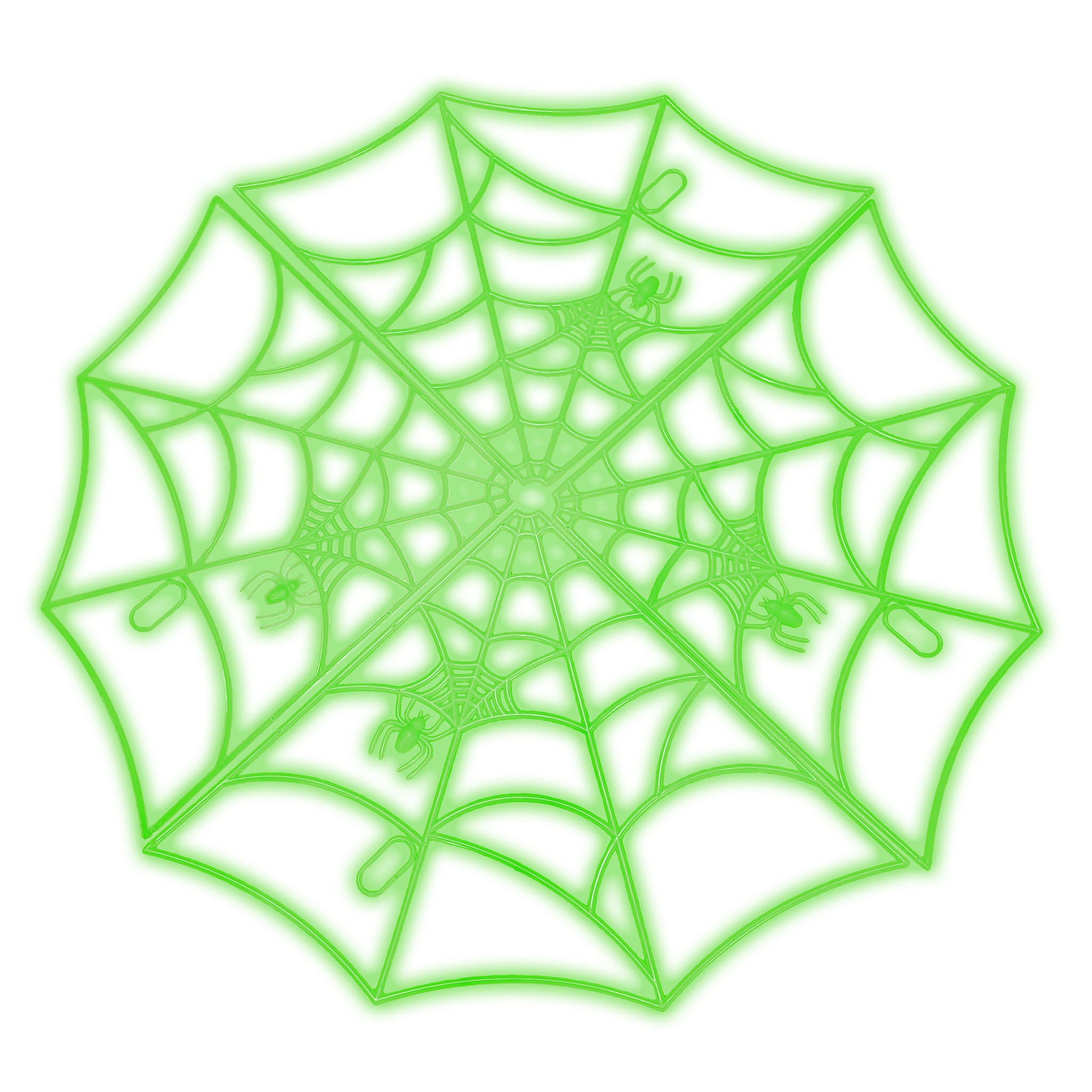 das-kost-mland-leuchtende-spinnenweben-glow-in-the-dark-deko-gr-n-60-cm image 1