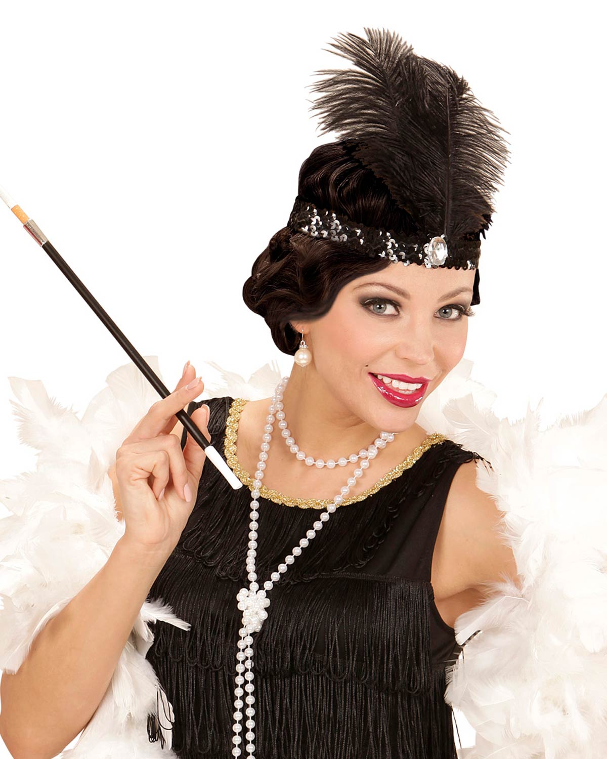 das-kost-mland-accessoires-414023-charleston-stirnband-schwarz-pailletten image 2