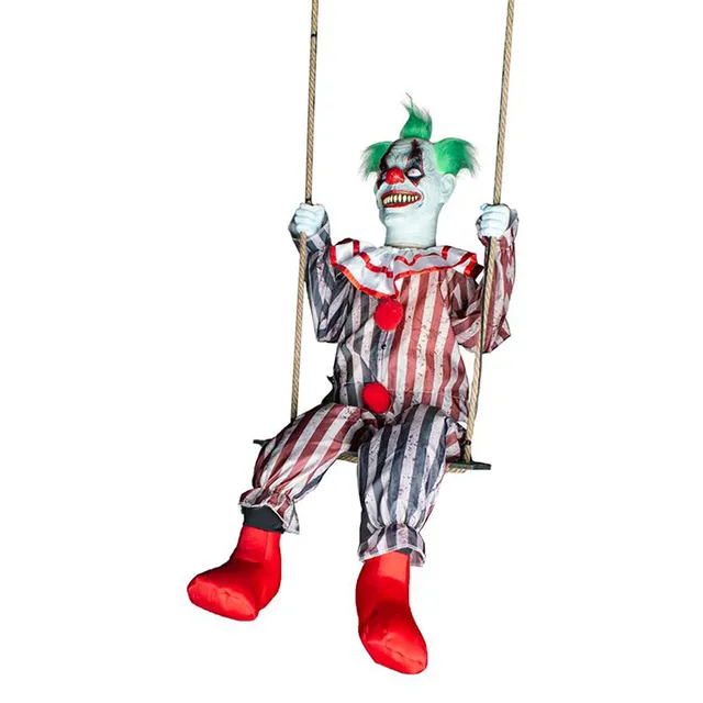 das-kost-mland-dekorationen-figur-clown-schaukel-mit-licht-ton-bewegung image 1