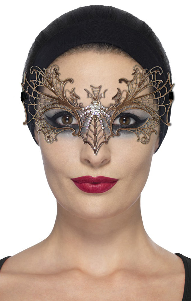 das-kost-mland-accessoires-amanda-augenmaske-antik-bronze-strass image 2