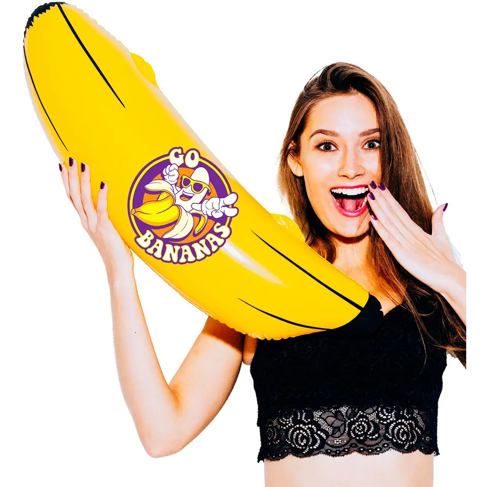 das-kost-mland-aufblasbare-banane-gelb-100-cm image 1