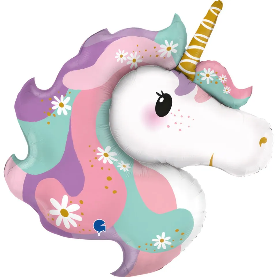das-kost-mland-hippie-einhorn-shape-folienballon-81cm image 1