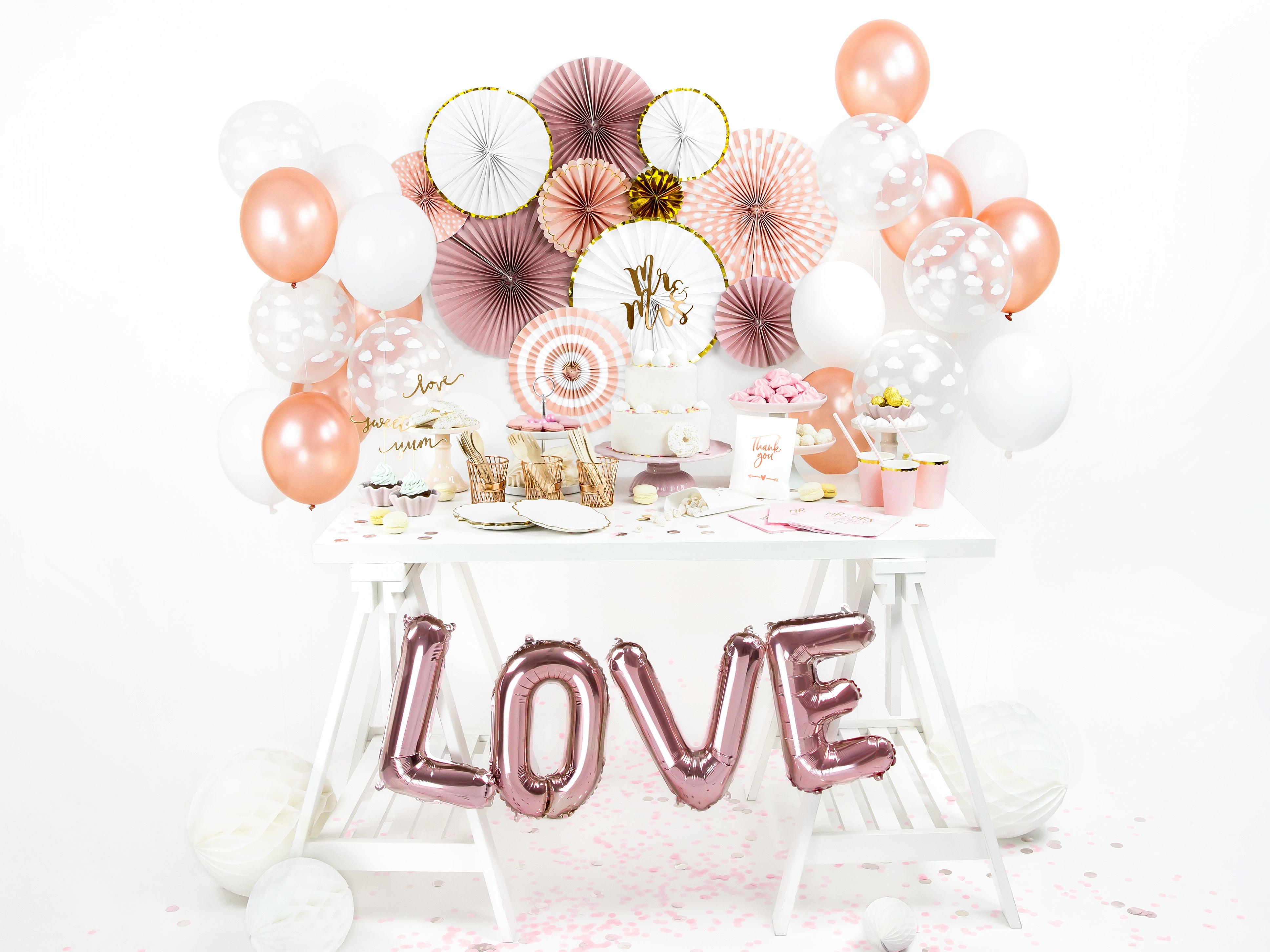 das-kost-mland-uni-metallic-luftballons-rosegold-10-st-ck image 2