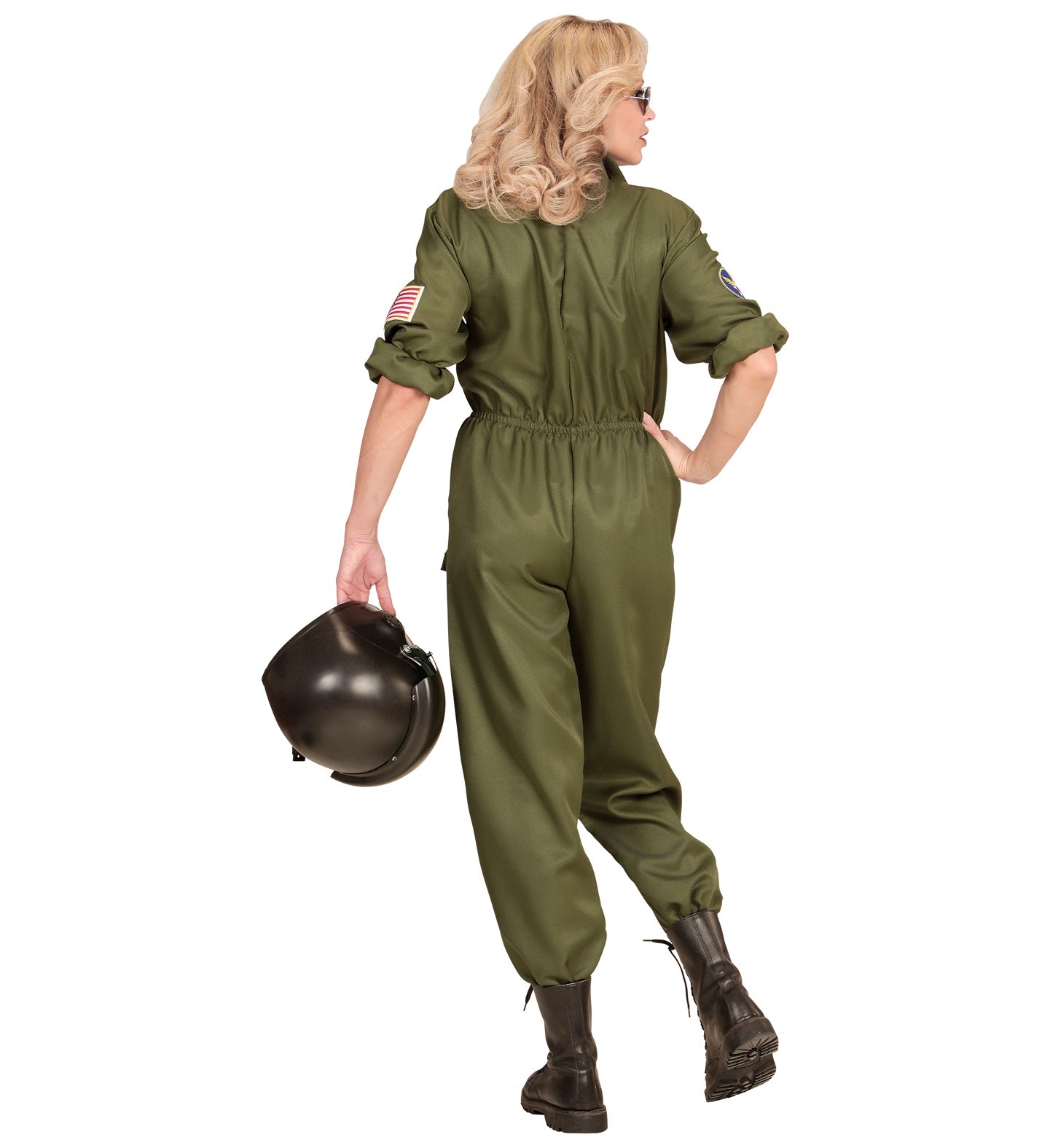 das-kost-mland-kampfjet-pilotin-damenkost-m-overall-gr-n-gr-m image 3