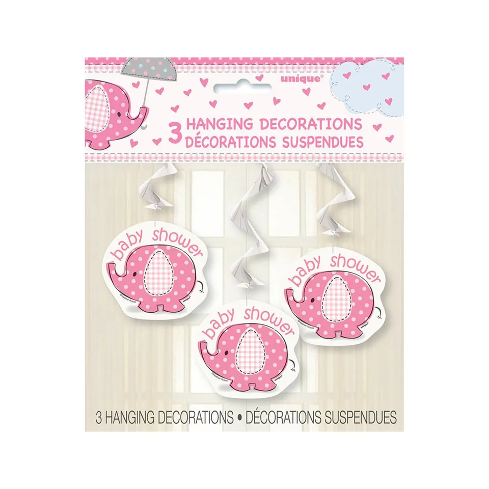 das-kost-mland-swirldeko-elephant-pink-3-st-ck-91-cm-baby-shower image 1