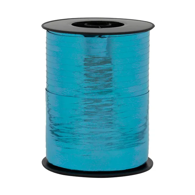 das-kost-mland-dekorationen-geschenkband-10mm-250m-aqua-metallic image 1