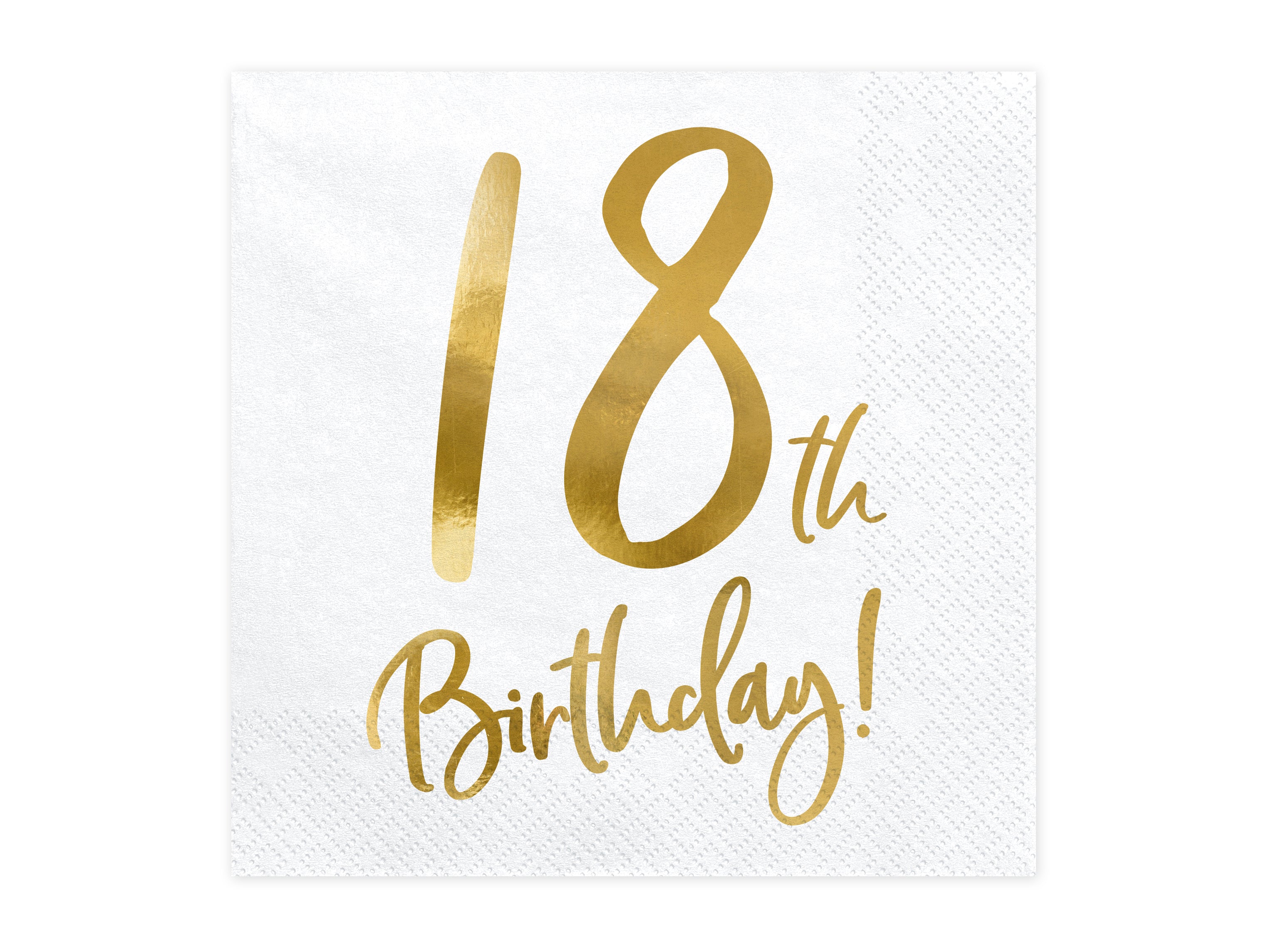 das-kost-mland-servietten-birthday-gold-18-20-stk-33cm image 2
