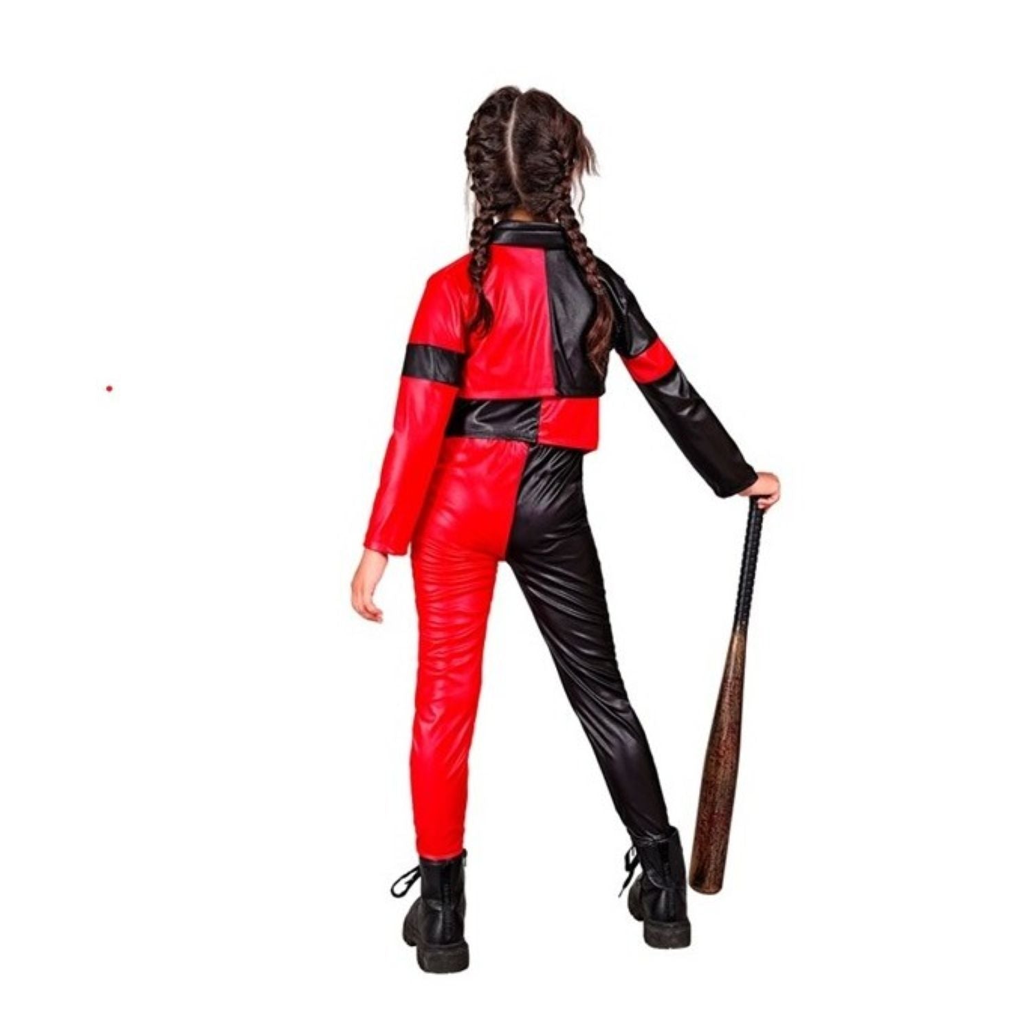 das-kost-mland-jungen-b-ser-harlekin-kost-m-schwarz-rot-128-3-teilig image 4