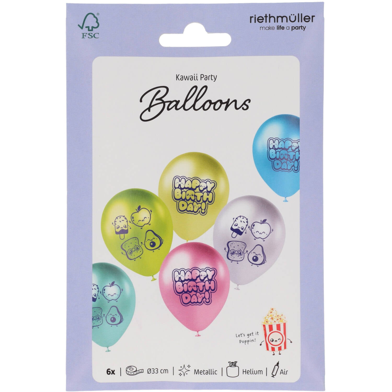 das-kost-mland-kawaii-party-latexballons-33cm-6-st-ck image 3