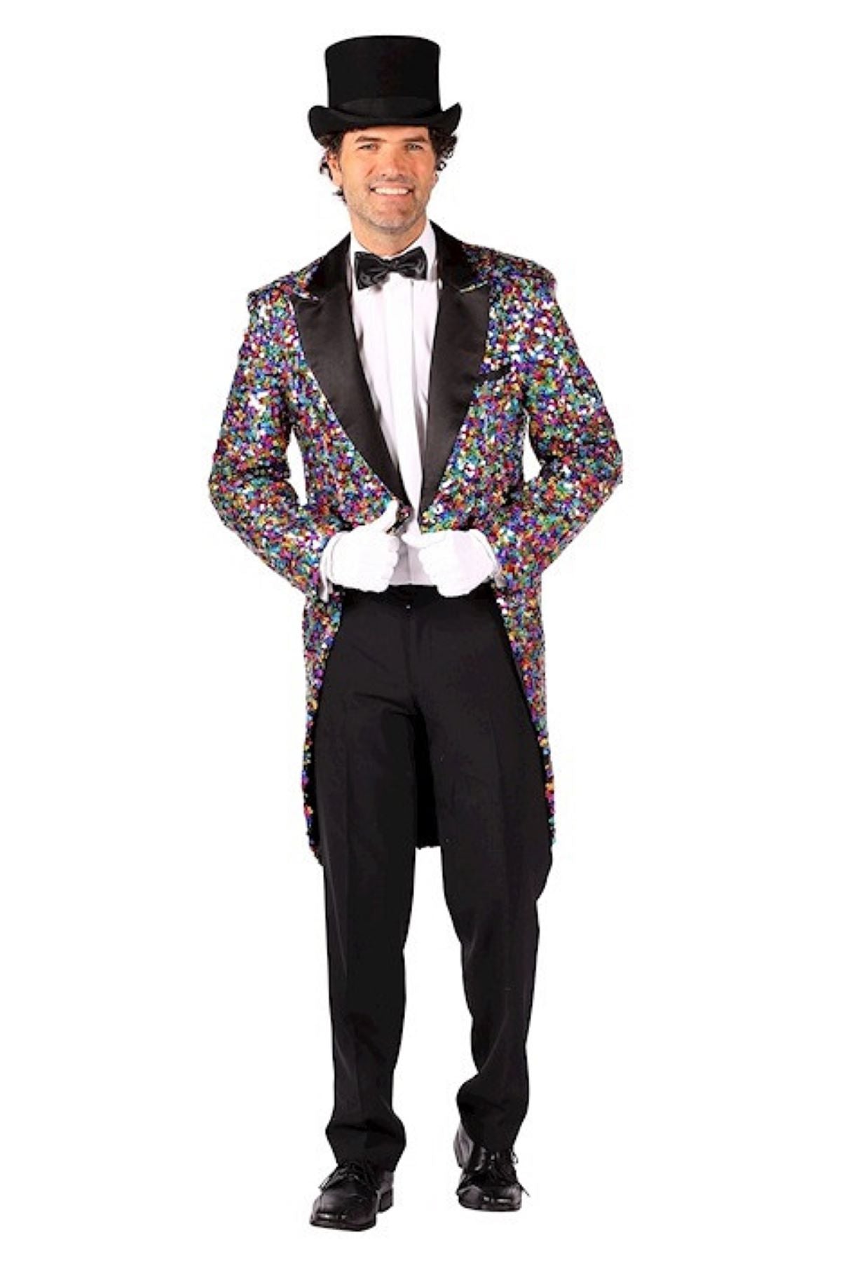 das-kost-mland-pailletten-frack-herren-glitzer-multicolor image 1