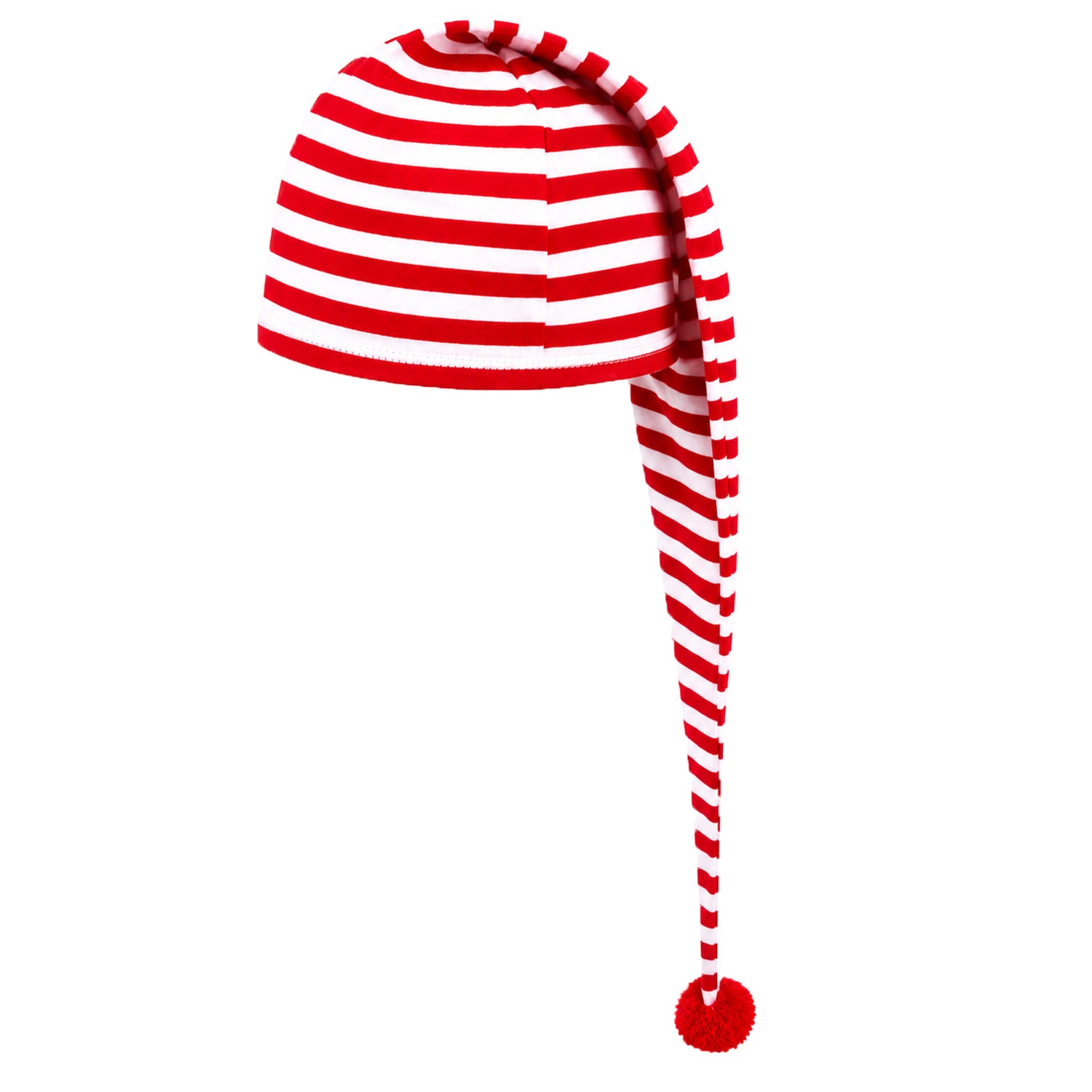 das-kost-mland-maxi-schlafm-tze-erwachsene-zipfelm-tze-rot-wei image 1