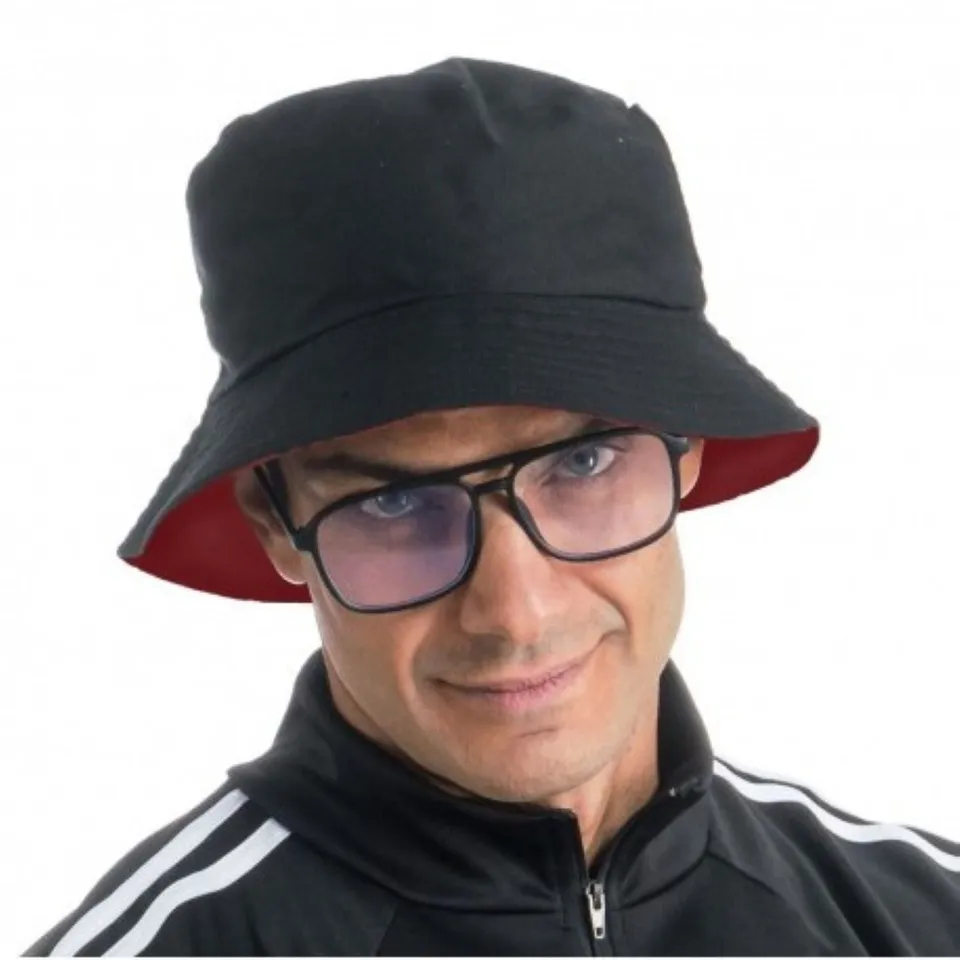das-kost-mland-rapper-set-wendehut-brille-schwarz-rot-2-tlg image 1