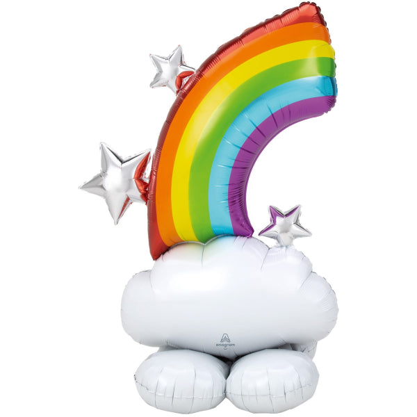 das-kost-mland-airloonz-folienballon-regenbogen-132-cm image 1