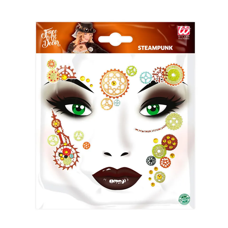 das-kost-mland-accessoires-face-art-tattoo-steampunk-bogen image 1