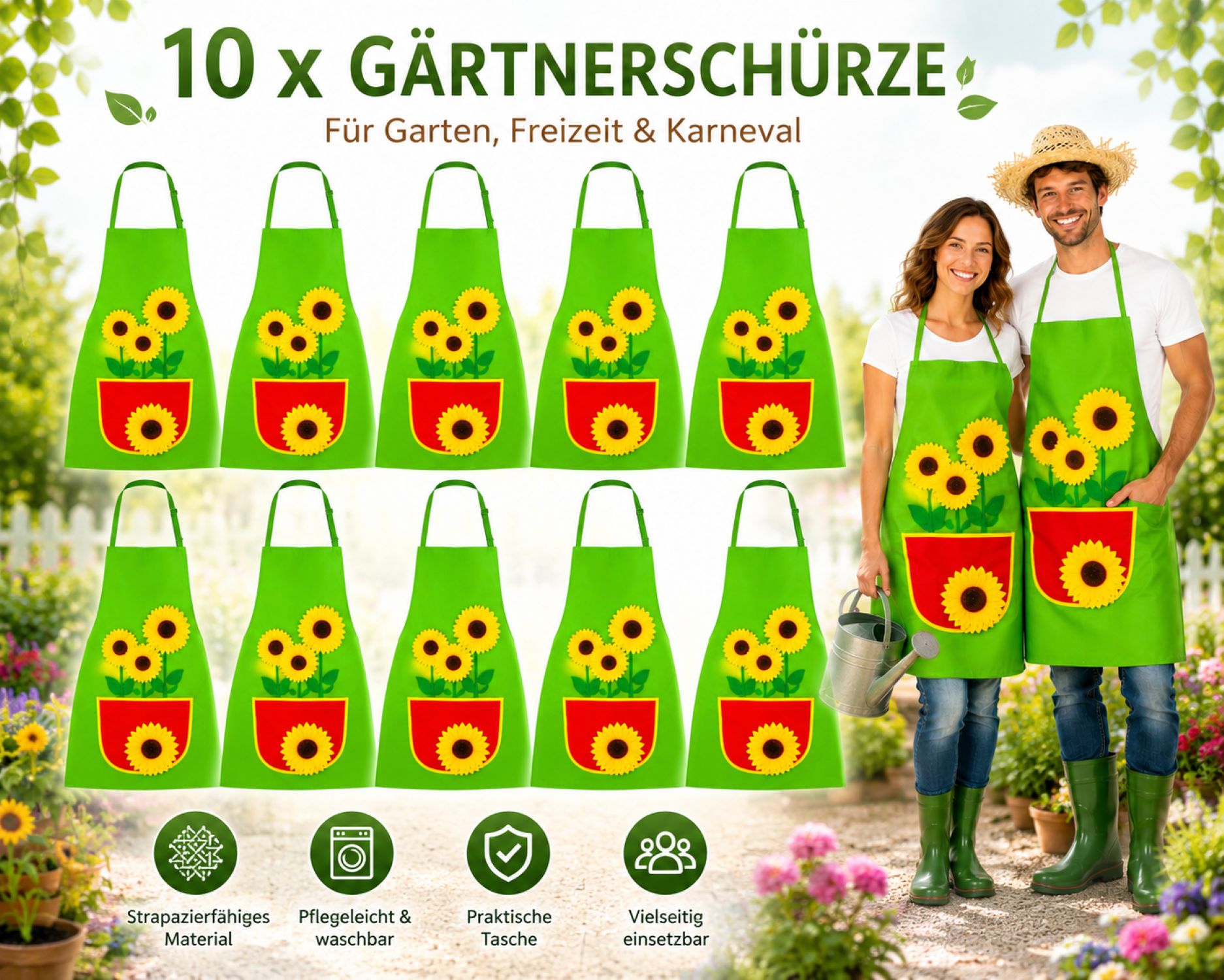 das-kost-mland-g-rtnersch-rze-sonnenblumen-gr-n-10-st-ck image 2