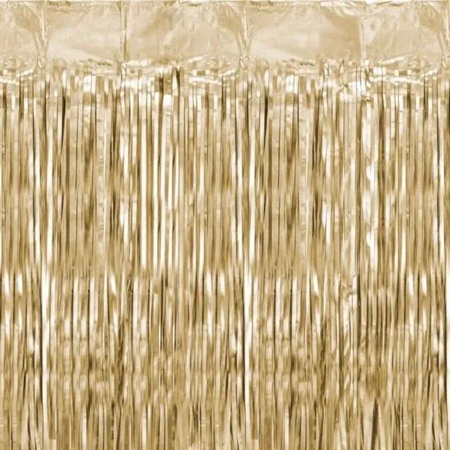 das-kost-mland-t-rvorhang-lametta-luxusgold-100x200-cm image 1