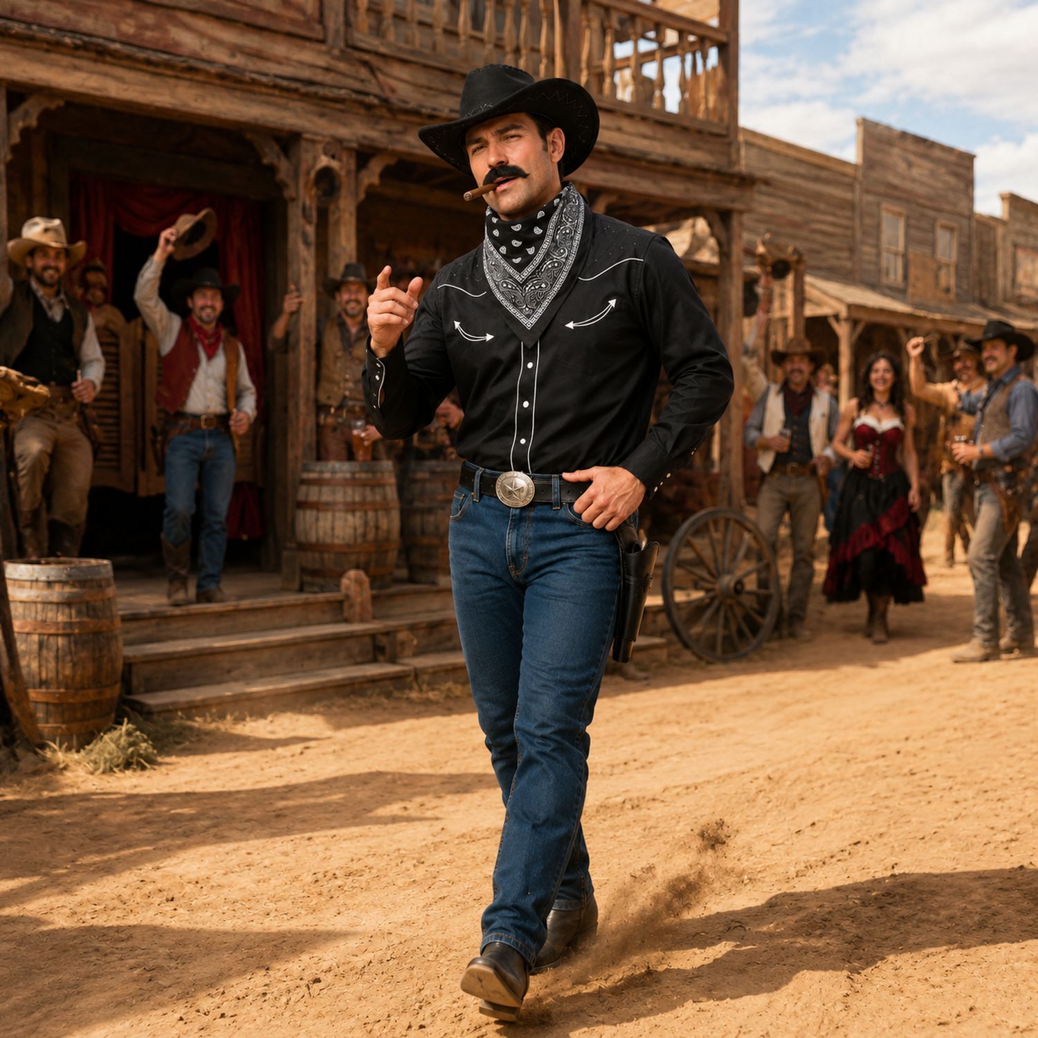 das-kost-mland-herren-cowboy-kost-mset-9-tlg-schwarz-hut-bart image 6