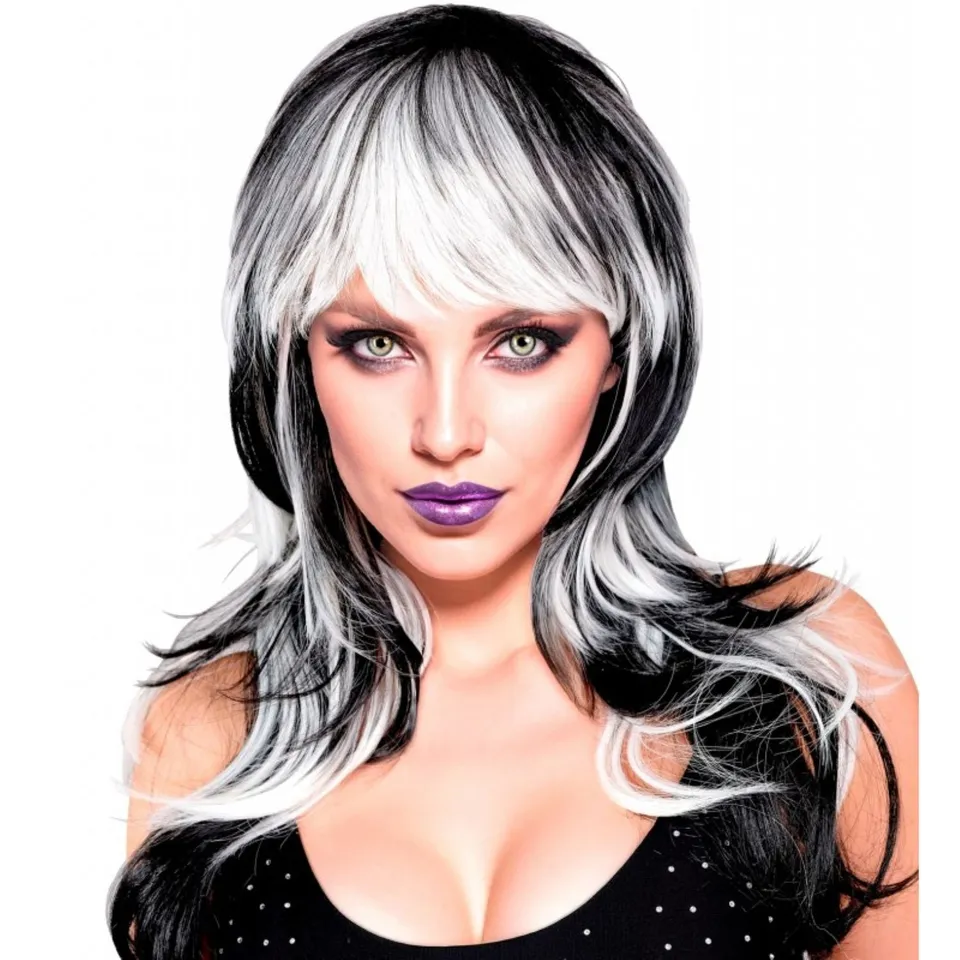das-kost-mland-damen-per-cke-vampirin-per-cke-schwarz-wei image 1