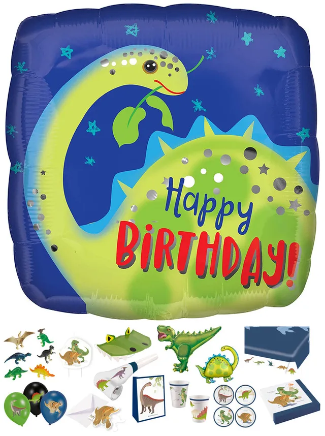 das-kost-mland-happy-dinosaurier-partygeschirr-set-dino-kindergeburtstag image 1