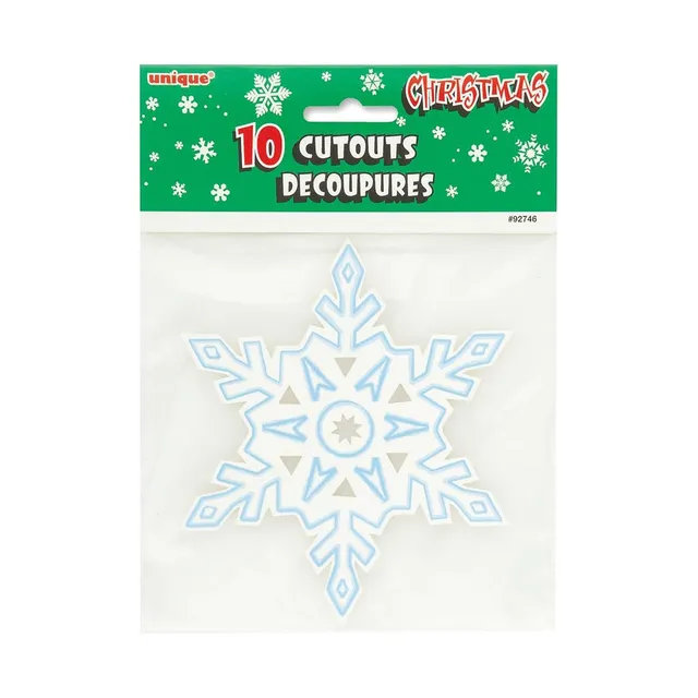 das-kost-mland-cutout-schneeflocke-weihnachten-deko-10-stk image 1