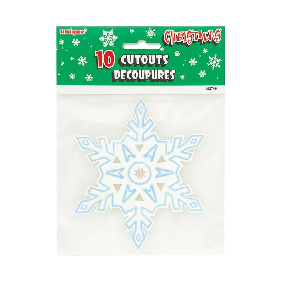 das-kost-mland-cutout-schneeflocke-weihnachten-deko-10-stk image 1