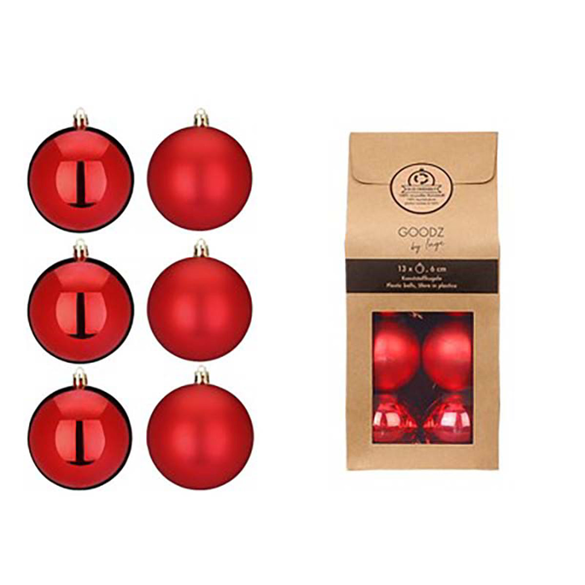 inge-glas-weihnachtskugeln-rot-6-cm-christbaumkugeln-13-st-ck-matt image 1