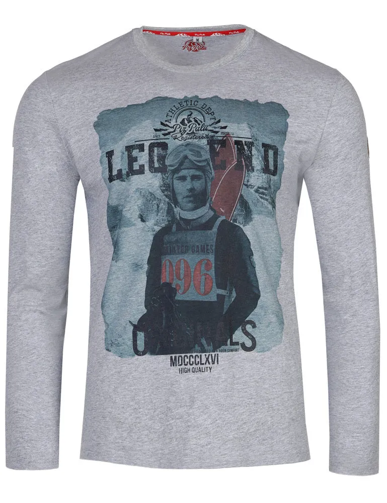 piz-pal-unterhaching-langarmshirt-herren-grau-m-baumwolle image 1