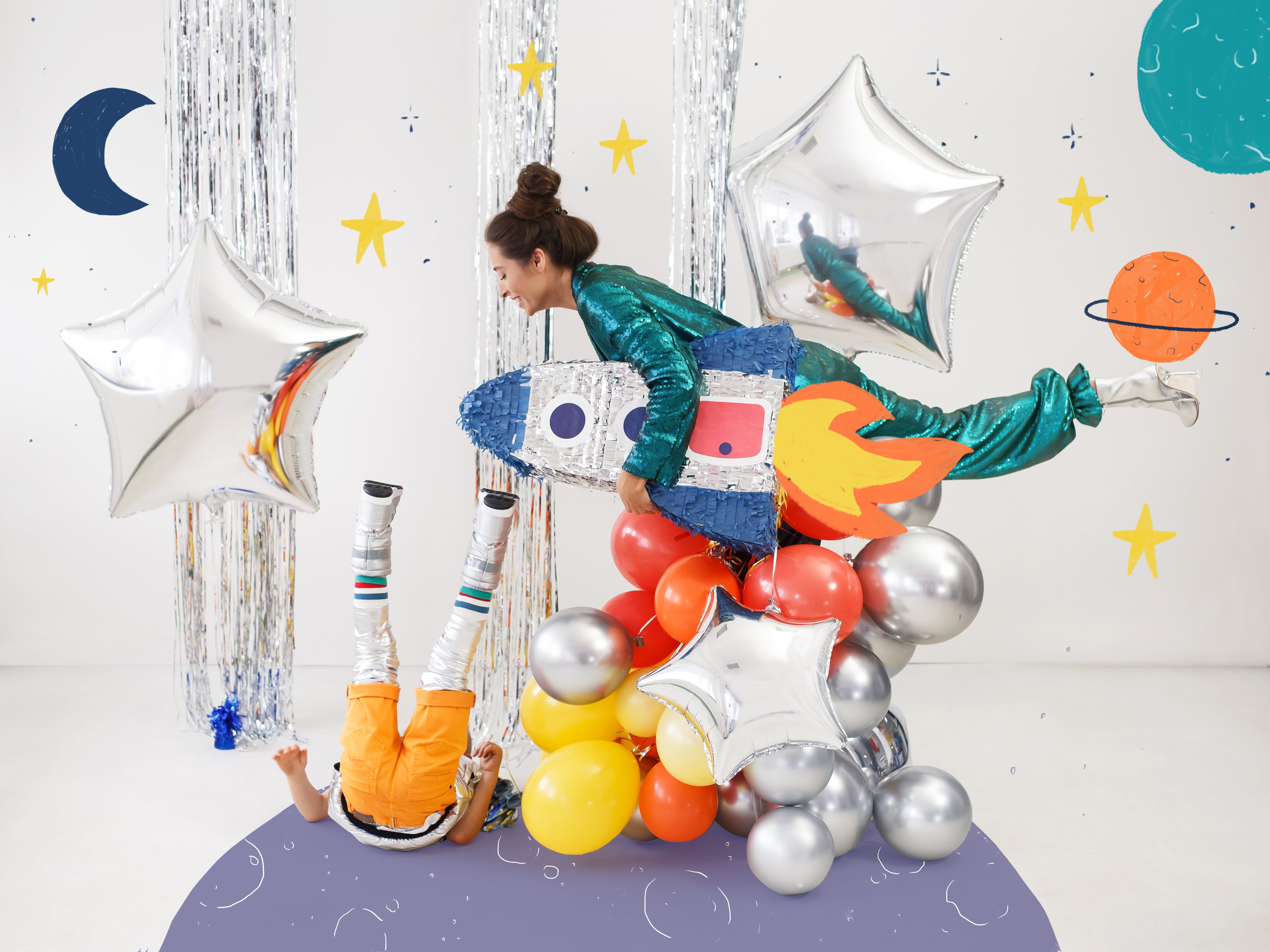 das-kost-mland-uni-glossy-luftballon-30cm-silber-50-stk-set image 4