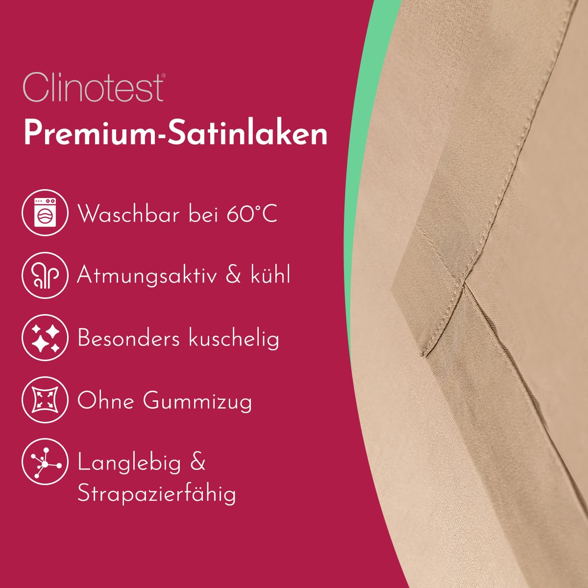 clinotest-satin-bettlaken-240x290-beige-ohne-gummizug image 2