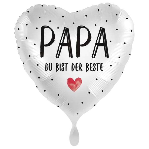 herz-folienballon-papa-du-bist-der-beste-43cm image 1