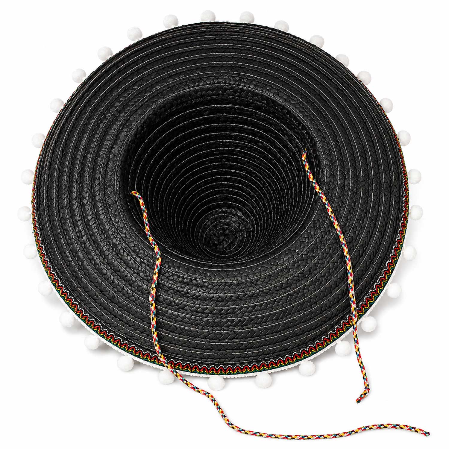 das-kost-mland-accessoires-kinder-mexikaner-sombrero-schwarz-25-cm-troddeln image 4