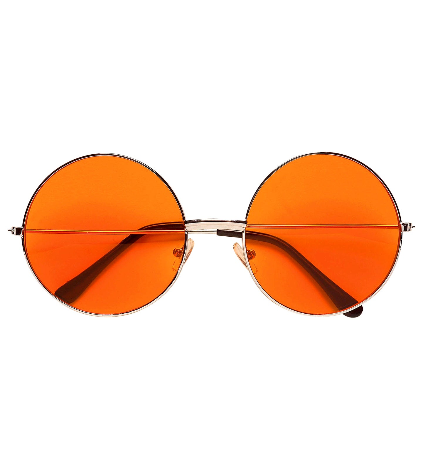 das-kost-mland-accessoires-hippie-partybrille-xl-rund-orange-nickel image 1