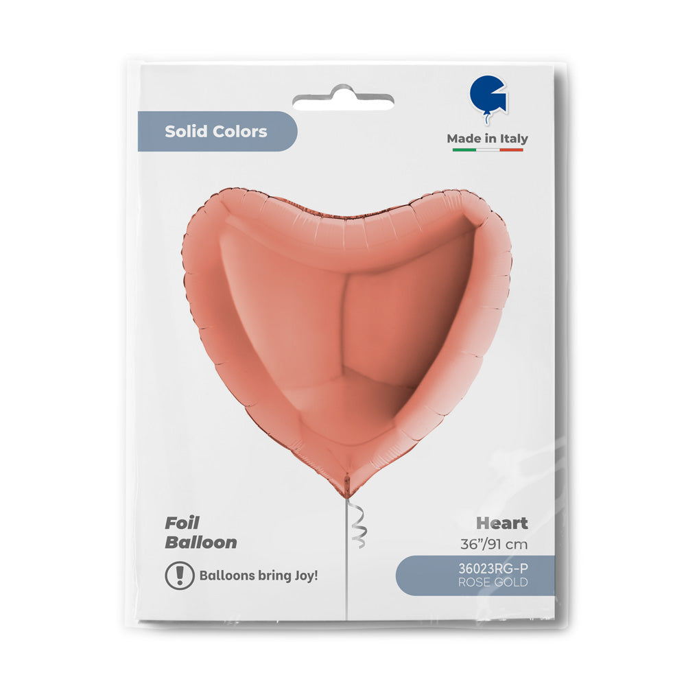 das-kost-mland-uni-herz-folienballon-91-cm-rosegold image 2
