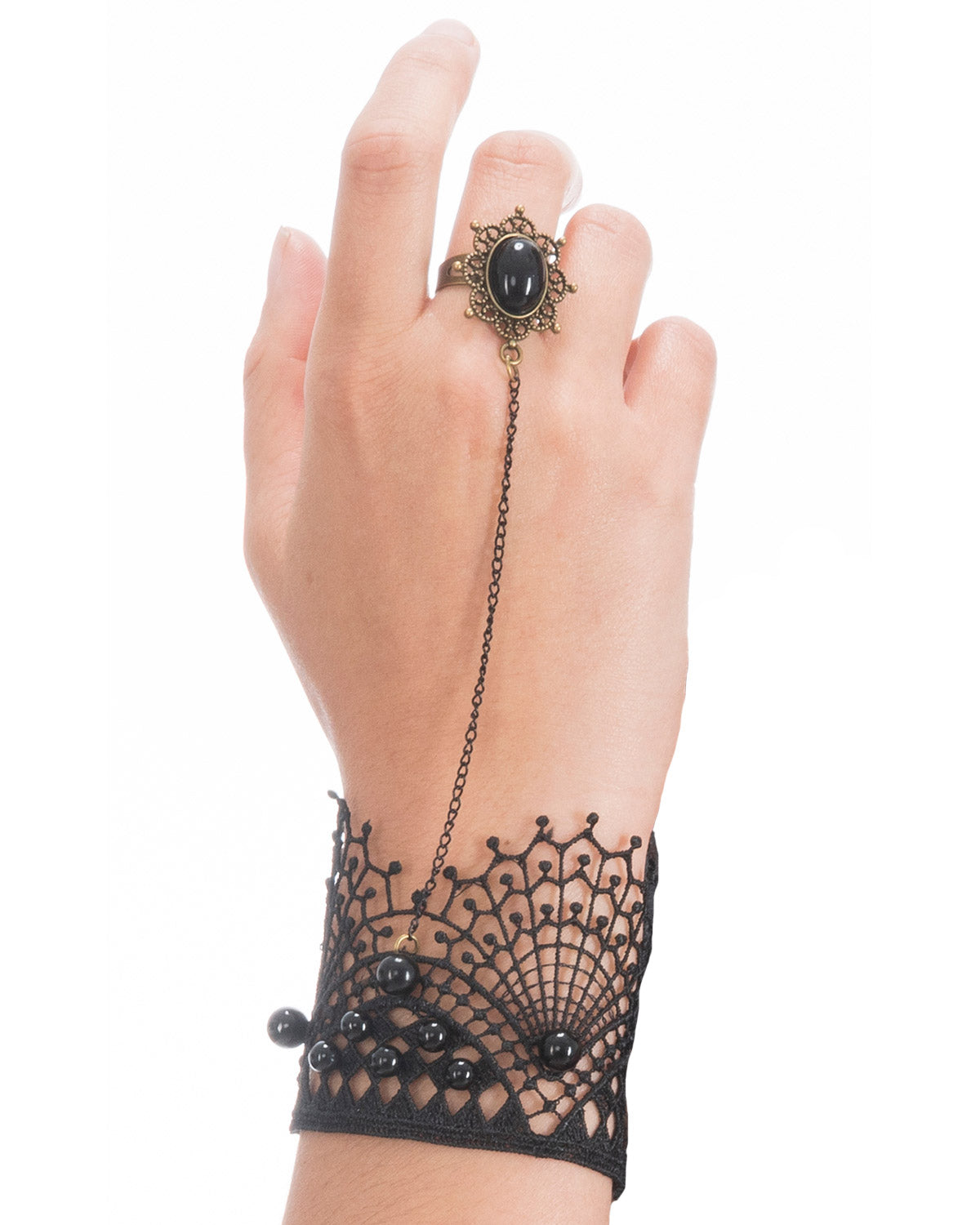 das-kost-mland-black-pearls-barock-schmuckset-schwarz-halskette image 3