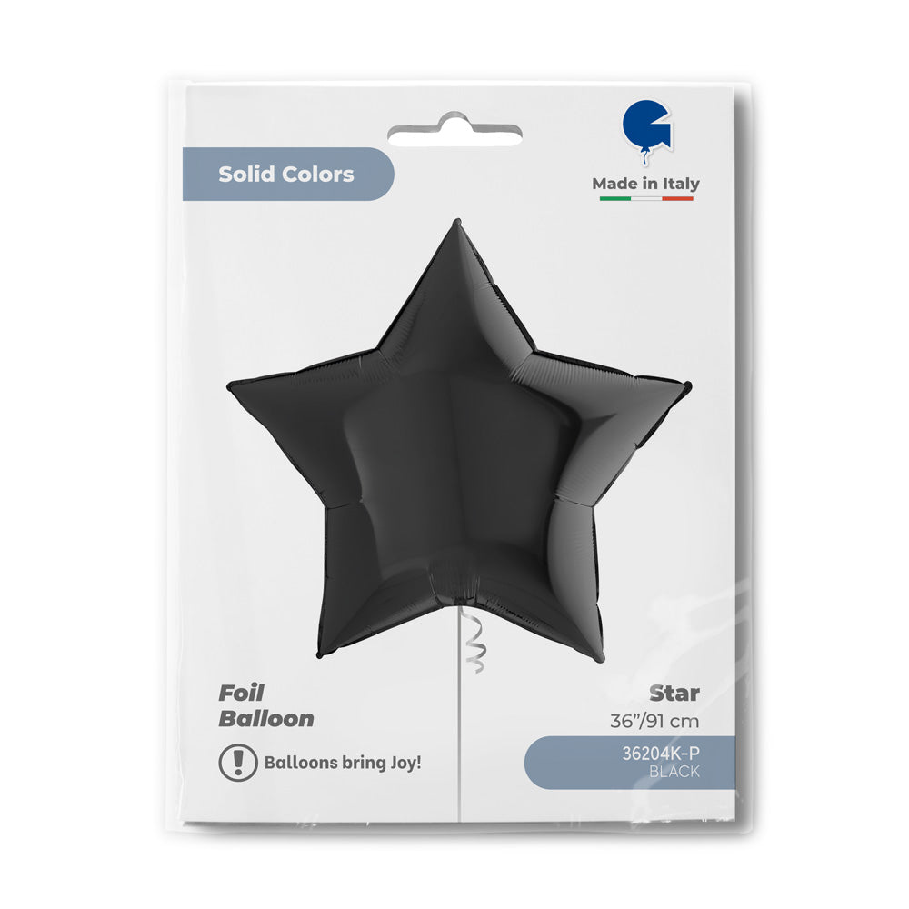 das-kost-mland-uni-stern-folienballon-91-cm-schwarz image 2